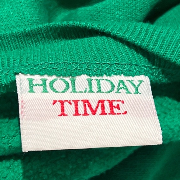 Vintage Teddy Bear Xmas Ugly Sweater Party Holiday 1990s Sweatshirt - Picture 4 of 6